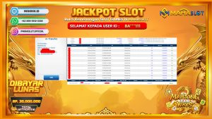 MAHASLOT JACKPOT SLOT MAHJONG WAYS Rp. 30.000.000,- LUNAS